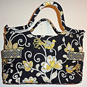 Vera Bradley Yellow Bird Spring 2008 Hand Tote Bag